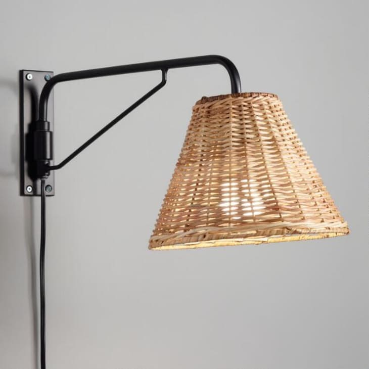 Shop Affordable Wicker Sconces World Market Apartment Therapy
